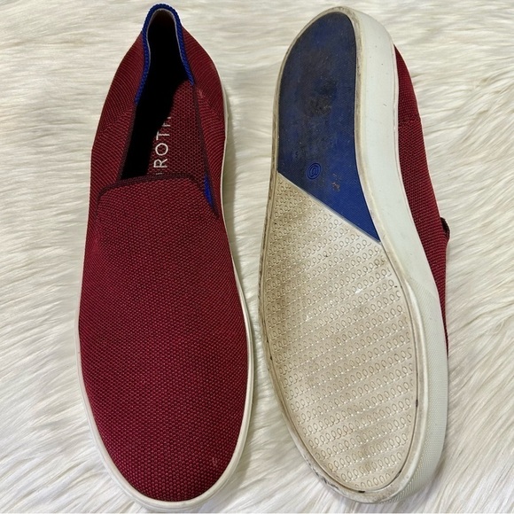 Rothy's Slip On Red Garnet Retired Sneaker 12‎ - Picture 6 of 10